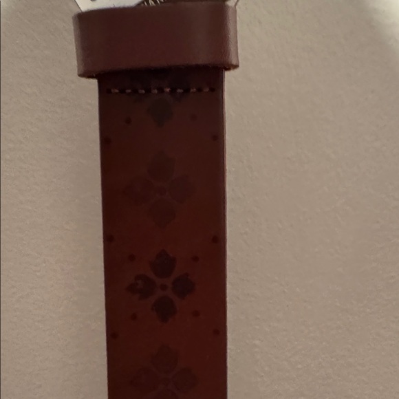 Patricia Nash brown Leather Belt with brass Buckle - Picture 2 of 3